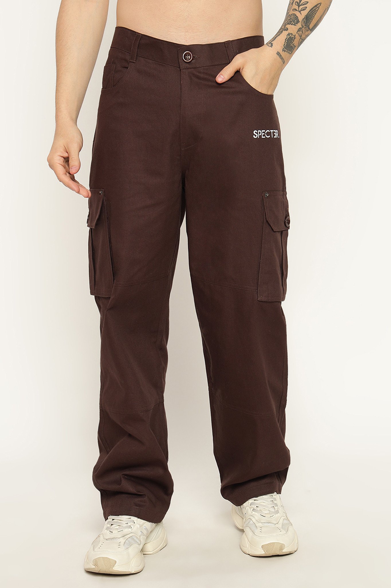 CARGO PANTS (DARK BROWN)