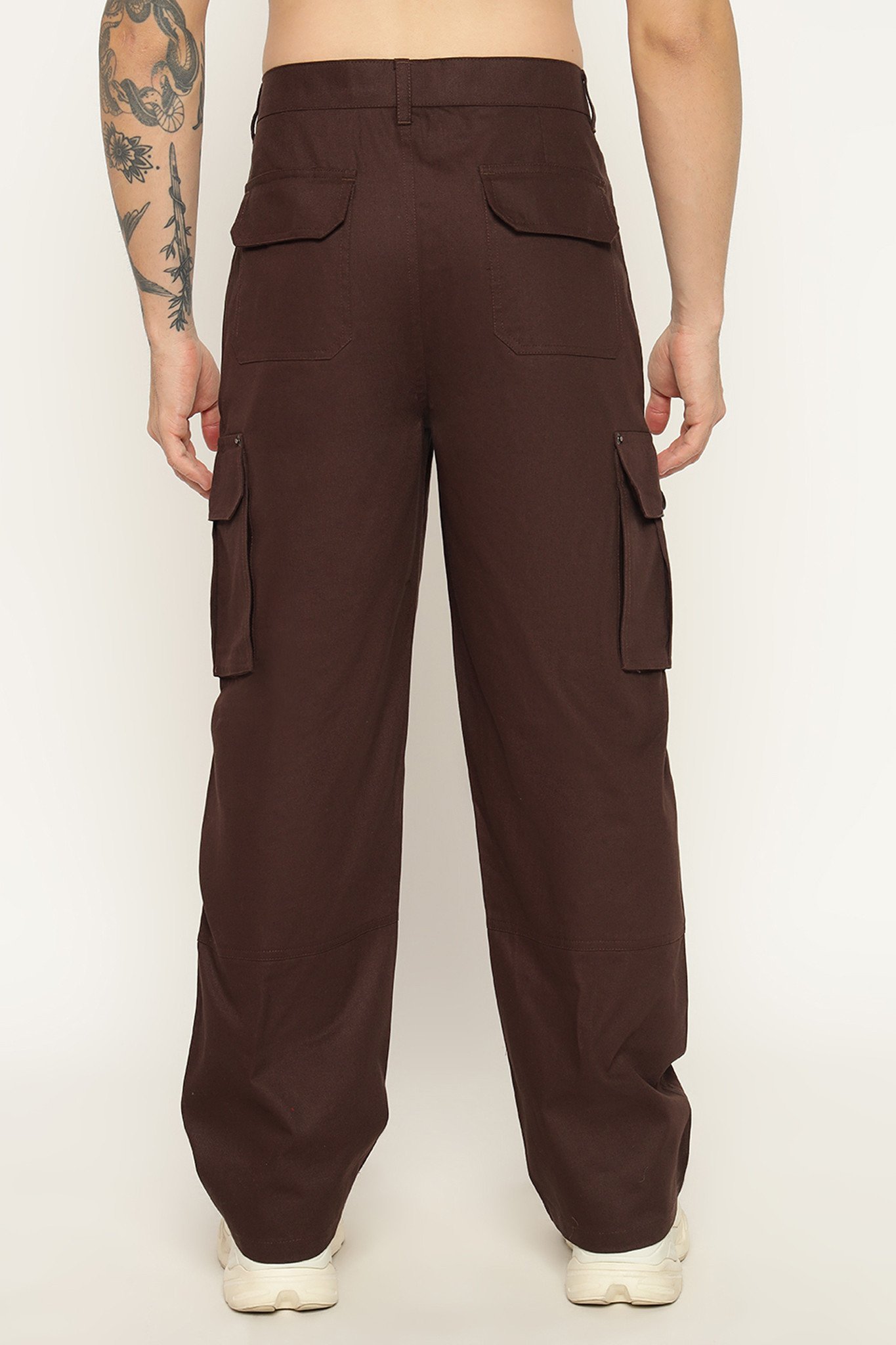 CARGO PANTS (DARK BROWN)