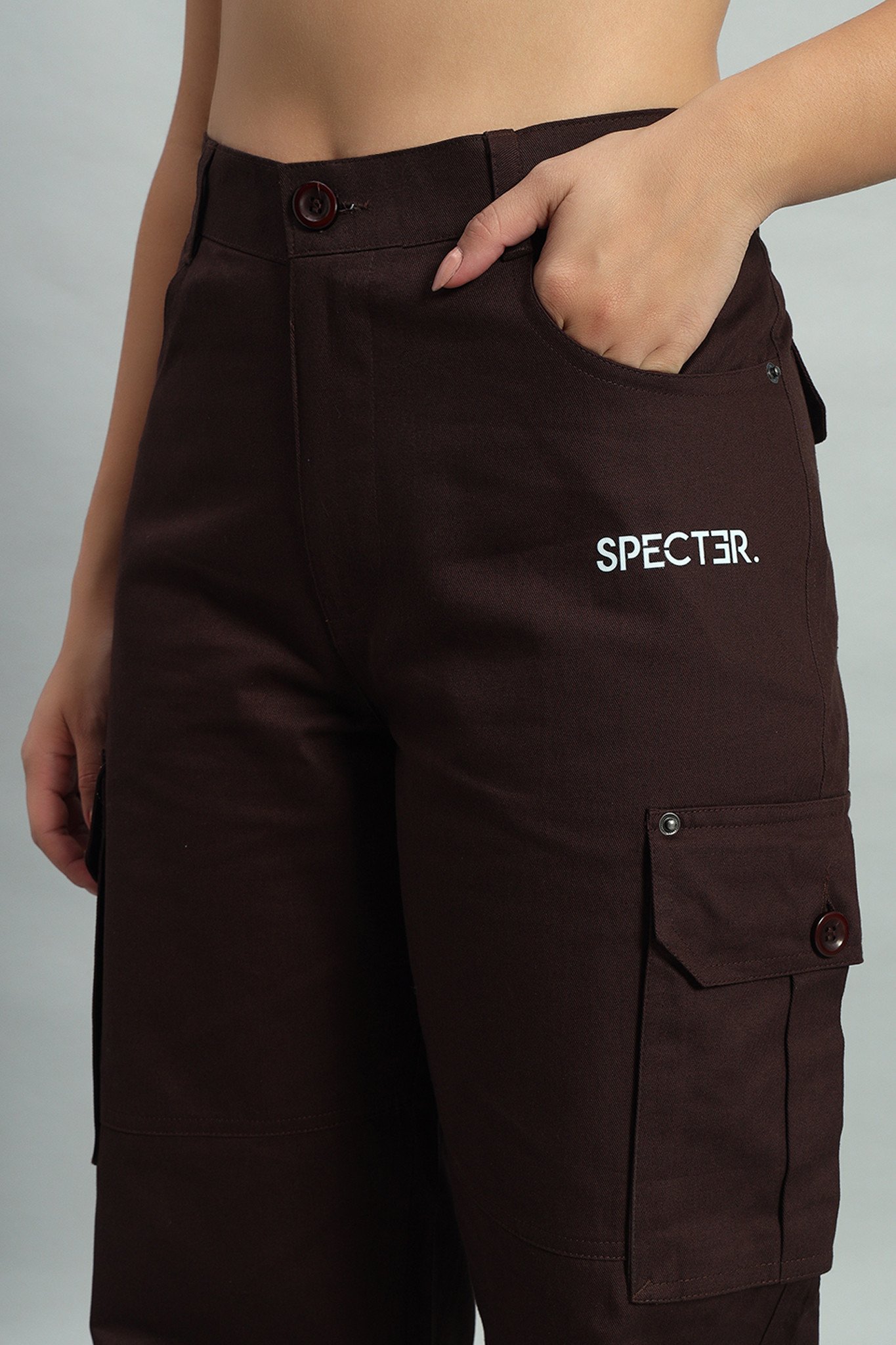 CARGO PANTS (DARK BROWN)